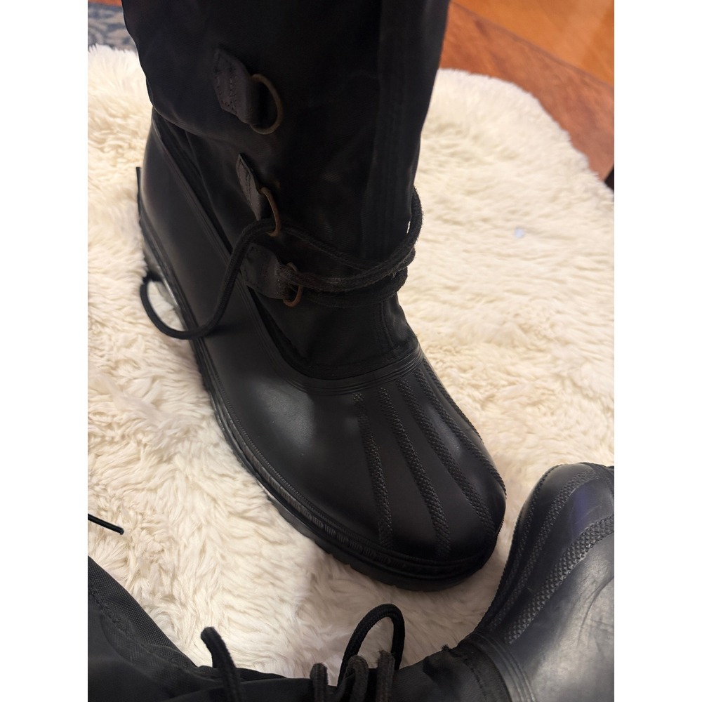 Sorel Blizzard Kaufman Mens 12 Black Winter Snow Boots Made in Canada Vintage - Picture 8 of 9